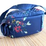 NEW Lug Can Can SE RFID Crossbody Bag Blue Floral Quilted Nylon Adjustable Strap Photo 2