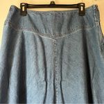 JM Collection š Blue Denim Midi Skirt with Zipper Photo 1