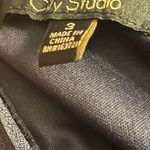 City Studio Womens Navy Floral Sleeveless Midi Dress Back Zip Size 3 Above Knee Photo 5