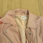 Super down Revolve Pink Leather jacket Photo 6