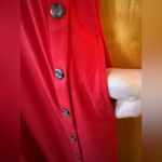 J. Jill Short Sleeve Button Detail Shirt Dress Red Pima Cotton Modal NWT Small Photo 2