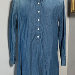 J.Crew  Size 8 Chambray Denim Button Down Jean Dress Photo 0