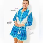 Lilly Pulitzer  Drena Printed Tie Waist Shirt Dress Size 10 Photo 2