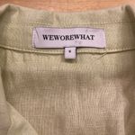 We Wore What  Camp Collar Linen Shirt Dress in Garden Glade Photo 3