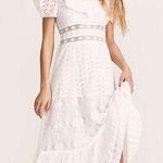 Love Shack Fancy $595  Stassie Eyelet Lace Maxi White Bridal Dress Size 2 Photo 0