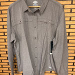Dickies  Gray Temp-iq Button Down Shirt Size 2X Photo 0