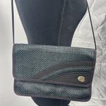 Crossbody black canvas‎ bag with mirror Photo 0