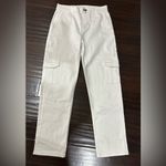 Rails  Speedway Cargo Relaxed Boyfriend Salt White Jeans 25 NWT $218 Photo 3