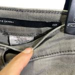 Banana Republic  26P Gray Mid-Rise Skinny Jeans Distressed Hem Photo 3