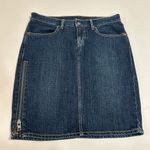 Levi's Levi’s Premium Zippit Kit Denim Skirt Dark Wash Size 30 Photo 0
