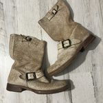 Frye  Veronica Short Boot Leather Slip on Boots Size 6 Photo 1