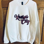 NFL Kansas City Chiefs sweatshirt! Sequin  Kansas City size large! Photo 0