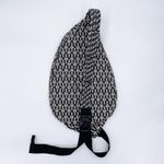 KAVU  Rope Crossbody Bag Cotton Canvas Black White Geometric Aztec Travel Pack Photo 5