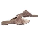 Madewell Women’s Remi Plush Rose Pink Velvet Bow Mule size 8.5 Photo 5