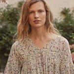 πDOENπ Pietra Dress ~ Cream Saint Claude Paisley Print 100% Silk XXS Photo 2