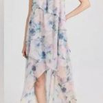 MISA Los Angeles MISA Womens Victorian Dress XS Waterfall High Low Event Halter Neck Abstract NEW Photo 1