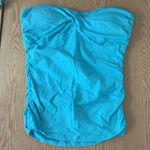 Venus  Strapless Ruched Padded Turquoise Top Large Photo 0