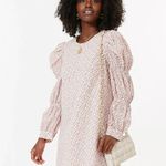 NWT Tuckernuck Hyacinth House Clemons Mini Textured Floral Puff Sleeve Dress S Pink Photo 0