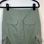 Gilipur Women Cargo Maxi Skirt Olive Green Pockets Slit Adjustable Skater Medium Photo 8