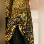 AQUA  gold metallic foil twist back romper XS/S Photo 3