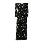 Cara Cara black bodice Viscose off the shoulder Mirana Maxi Sun Dress sz L Size L Photo 4