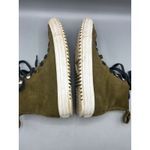 Converse ‎ Womens 8 Shoes All Star High Top Olive Green Suede Leather Sneakers Photo 6