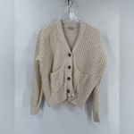Madewell ‎ Waffle-Knit V-Neck Cardigan size xs Photo 7