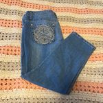 Vintage America Blue Wide Leg Pants with Embroidery Size 10 Photo 6