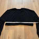 Aritzia TNA  Black Boxy Super Crop Long Sleeve Shirt Photo 3