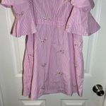 Romeo + Juliet Couture Pink Striped Embroidered Dress size M Photo 9