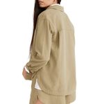 Madewell  green quilted button front top Photo 2