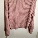 BLANK NYC  Ribbed Pullover Sweater Pink Lilac Photo 7