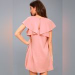 Lulus  Lookin' Cute Mauve Pink Short Sleeve Shift Dress Size Small Photo 2