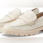 Dolce Vita Elias Ivory Leather Chunky Loafers White Size 10 Photo 0