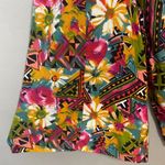 Vintage Jumpsuit‎ Abstract Floral Pattern FLAWS Boho Casual Sleeveless Tie Waist Pink Size M Photo 10