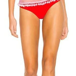 Tularosa  Thessy Swim Bikini‎ Bottom in Red And Pink SzM Photo 0