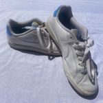 Nike court royale white and blue lace up shoes Photo 0