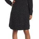 Madewell  Curved-Hem Sweater Dress Long Sleeve Donegal Coal Speckled Gray Sz Med Photo 0