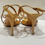 Ralph Lauren Purple Label  Patent Leather Strappy Stiletto Heels Beige Size 38B Photo 4