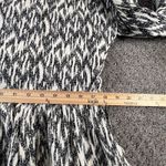 ZARA Boho Tunic Top Dress S Black Cream Ikat Print Crochet Embroidered V Neck Photo 9