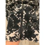 Onque Casuals L Y2K Black White Snakeskin Full Zip Velour Animal Cardigan Size L Photo 1