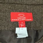 Oscar de la Renta Vintage 1990’s  Embroidered Jacket Linen Blend Size 12 Photo 8