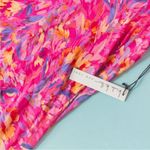 Nicole Miller NEW  NY Hot Pink Floral Print Sleeveless Maxi Shift Dress Size XL Photo 4