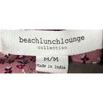 Beach Lunch Lounge Collection Brownish Pink Floral Long‎ Sleeve Button Up Size M Size M Photo 2