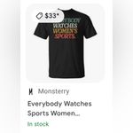 NWOT Everybody Watches Women’s Sports Graphic Tee T Photo 3