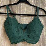 Aerie Hunter green lace wireless multi-way bra, 34D Photo 0