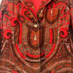 Isaac Mizrahi Paisley Red Women's Jacket Photo 1