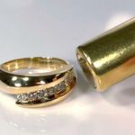 14KT .67 CARAT DIAMOND HEAVY & THICK SOLID RING Gold Photo 8