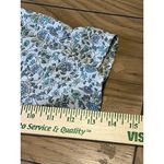 Soft Surroundings Top Women Size Medium Pullover Tunic Henley Floral Roll Tab Photo 10