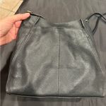 Lucky Brand Coran Pebbled Leather Satchel Crossbody Black Photo 8